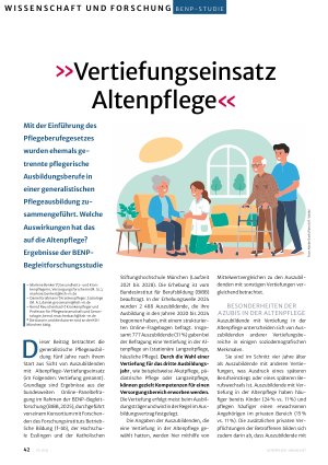 Vorschauseite 1: ϱVertiefungseinsatz Altenpflege«