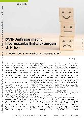 Vorschauseite 1: DVE-Umfrage macht interessante Entwicklungen sichtbar. Zahlen, Daten und Fakten zur ambulanten Ergotherapie (Teil 1).