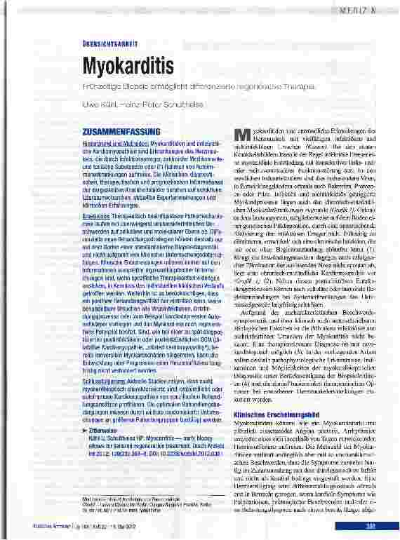 Vorschauseite 1: Myokarditis