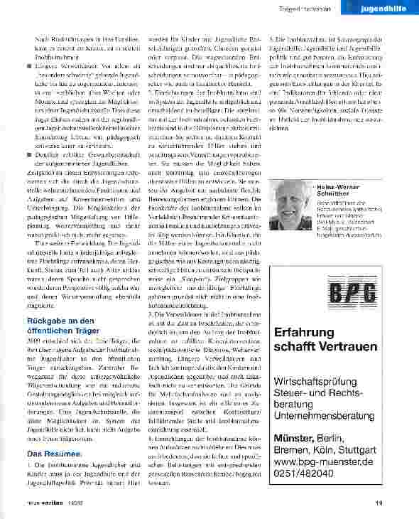 Vorschauseite 2: Inobhutnahme erfordert eigene Gestaltungsmöglichkeiten