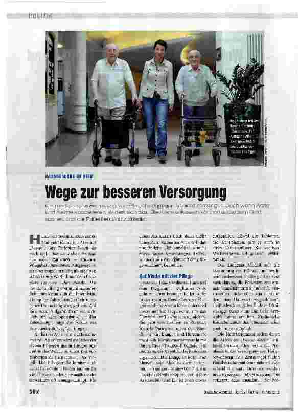 Vorschauseite 1: Wege zur besseren Versorgung