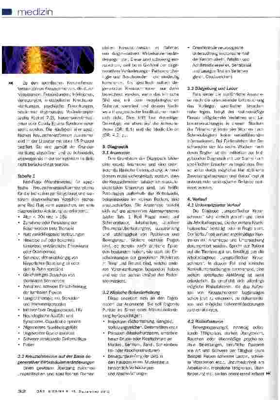Vorschauseite 3: Akute und chronische unspezifische Kreuzschmerzen