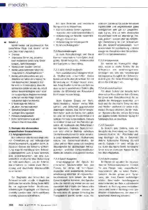 Vorschauseite 6: Akute und chronische unspezifische Kreuzschmerzen