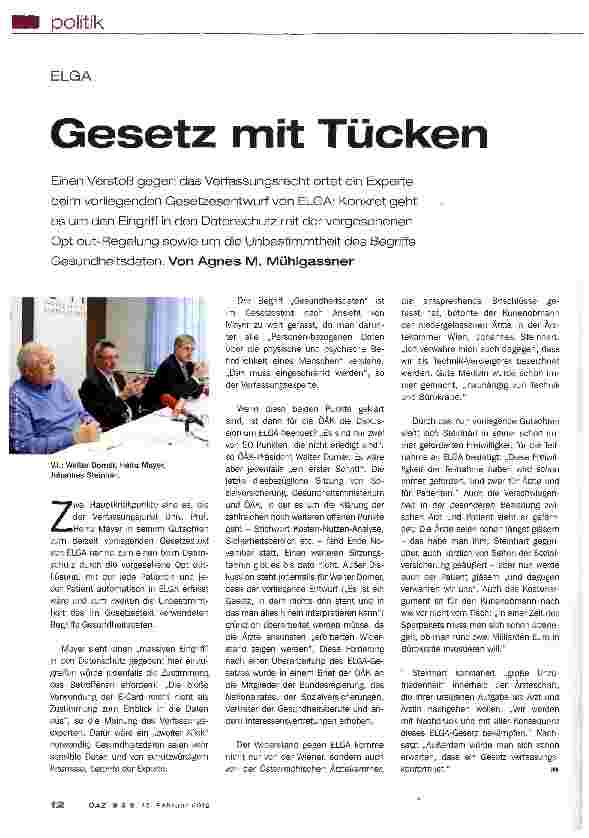 Vorschauseite 1: Gesetz mit Tücken