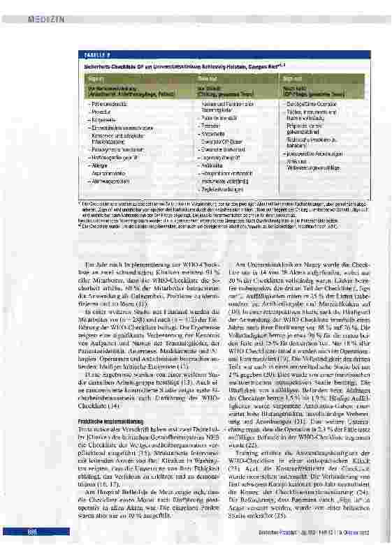 Vorschauseite 4: „Surgical Safety Checklist der Weltgesundheitsorganisation