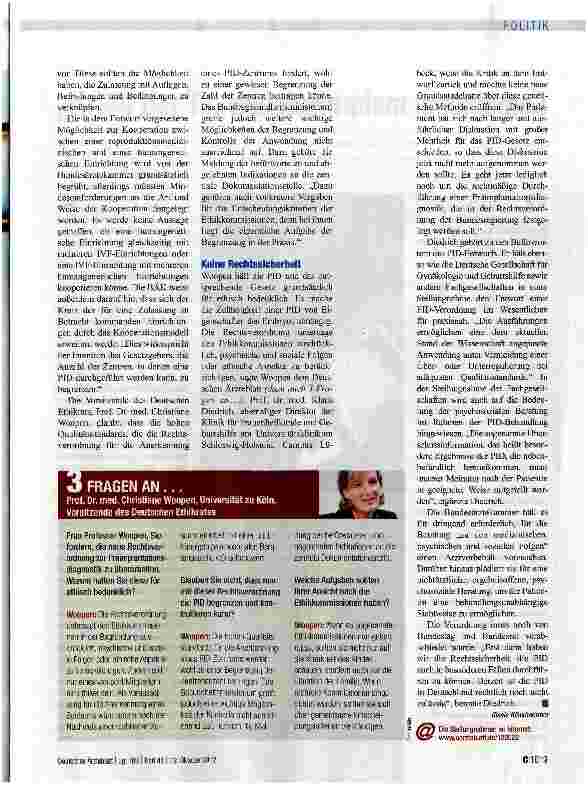Vorschauseite 2: Jetzt geht es um das Wie