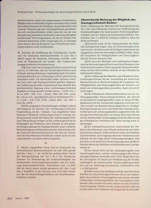 Vorschauseite 5: Verfassungswidrigkeit des Sitz zuteilungsverfahrens nach d'Hondt
