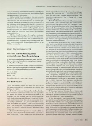 Vorschauseite 6: Verfassungswidrigkeit des Sitz zuteilungsverfahrens nach d'Hondt