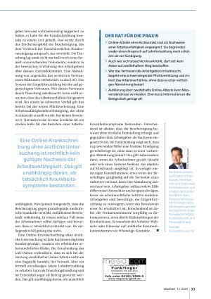 Vorschauseite 2: Mit ein paar Klicks zur Online-Krankschreibung?