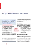 Vorschauseite 1: Ein Hebel für die inklusive Gesellschaft: "Es gibt Alternativen zur Institution"