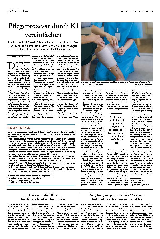 Vorschauseite 1: Pflegeprozesse durch KI vereinfachen