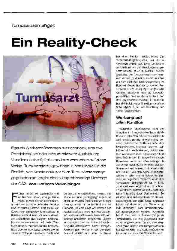 Vorschauseite 1: Ein Reality-Check