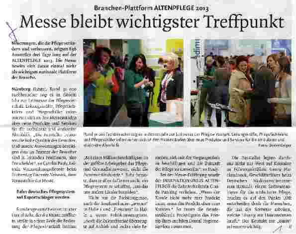 Vorschauseite 1: Messe bleibt wichtigster Treffpunkt
