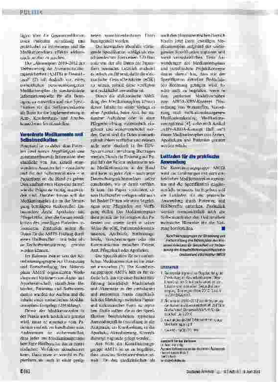 Vorschauseite 2: Medikationsplan für den Überblick