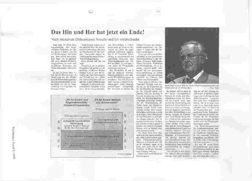 Vorschauseite 1: (Muster-)Weiterbildungsordnung: Das Hin und Her hat jetzt ein Ende! Nach intensiven Diskussionen Novelle endlich verabschiedet
