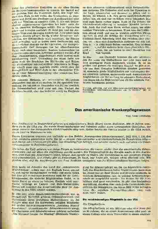 Vorschauseite 1: Das amerikanische Krankenpflegewesen