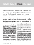 Vorschauseite 1: Demokratien auf Pandemien vorbereiten