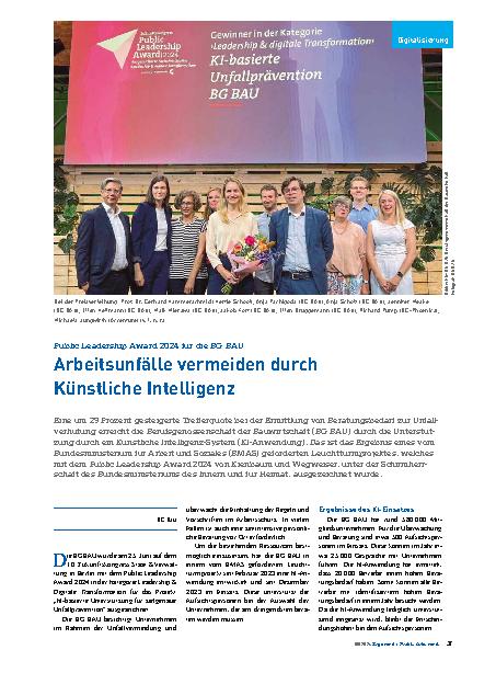 Vorschauseite 1: Arbeitsunfälle vermeiden durch Künstliche Intelligenz