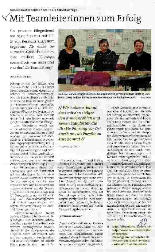 Vorschauseite 1: Mit Teamleiterinnen zum Erfolg