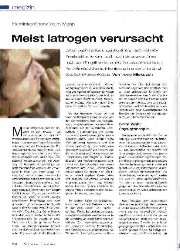 Vorschauseite 1: Meist iatrogen verursacht