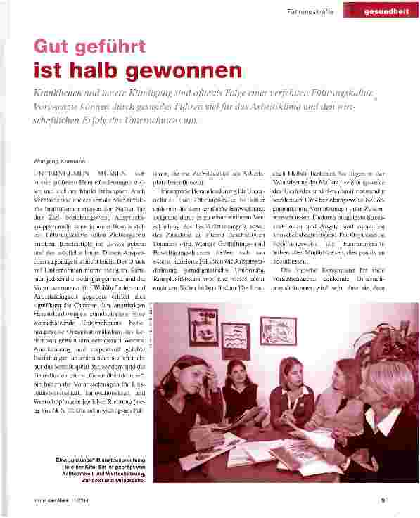 Vorschauseite 1: Gut geführt ist halb gewonnen
