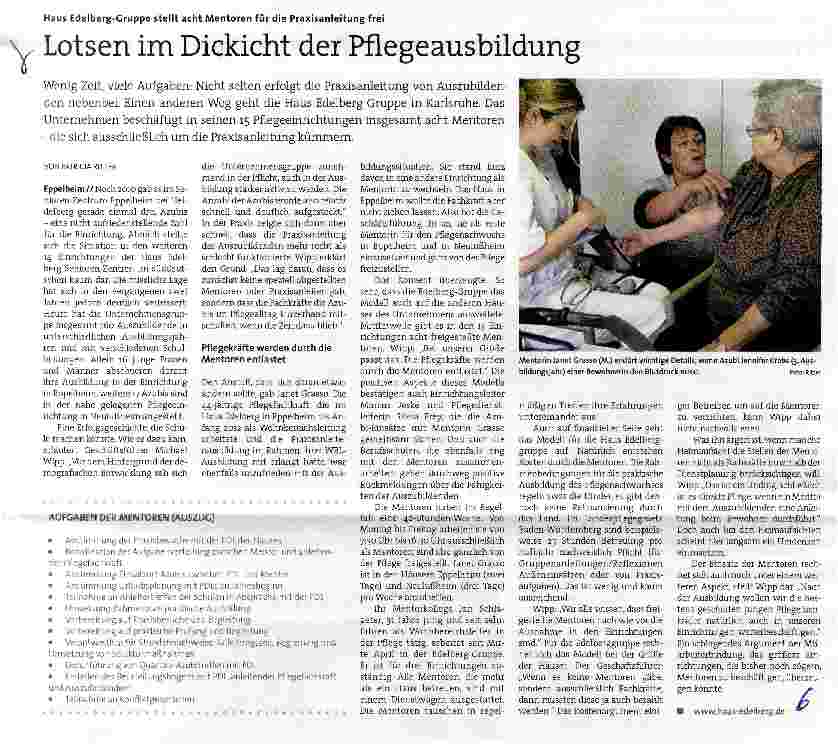 Vorschauseite 1: Lotsen im Dickicht der Pflegeausbildung