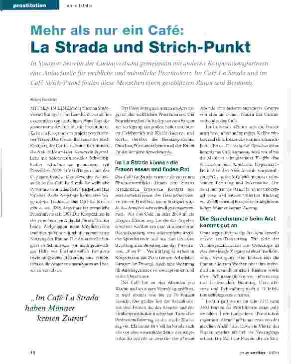 Vorschauseite 1: Mehr als nur ein Cafe: La Strada und Strich-Punkt