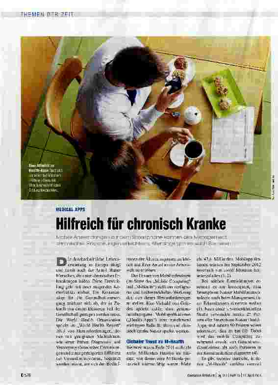Vorschauseite 1: Hilfreich für chronisch Kranke