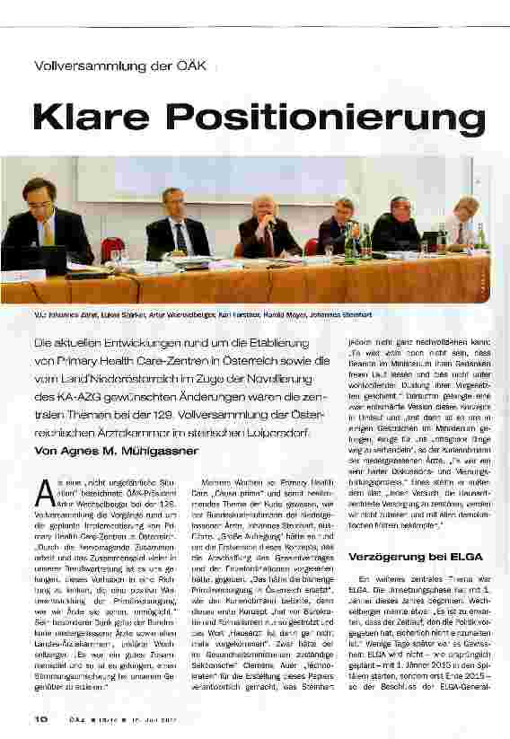 Vorschauseite 1: Klare Positionierung