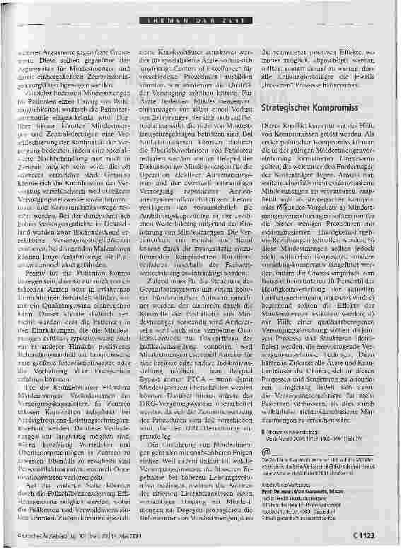 Vorschauseite 3: Spärliche Evidenz für explizite Mindestmengen