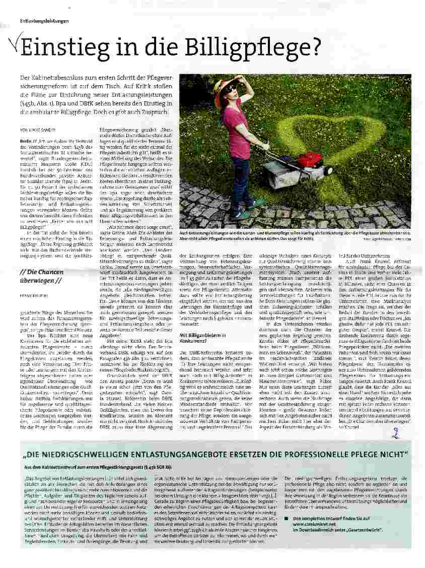 Vorschauseite 1: Einstieg in die Billigpflege