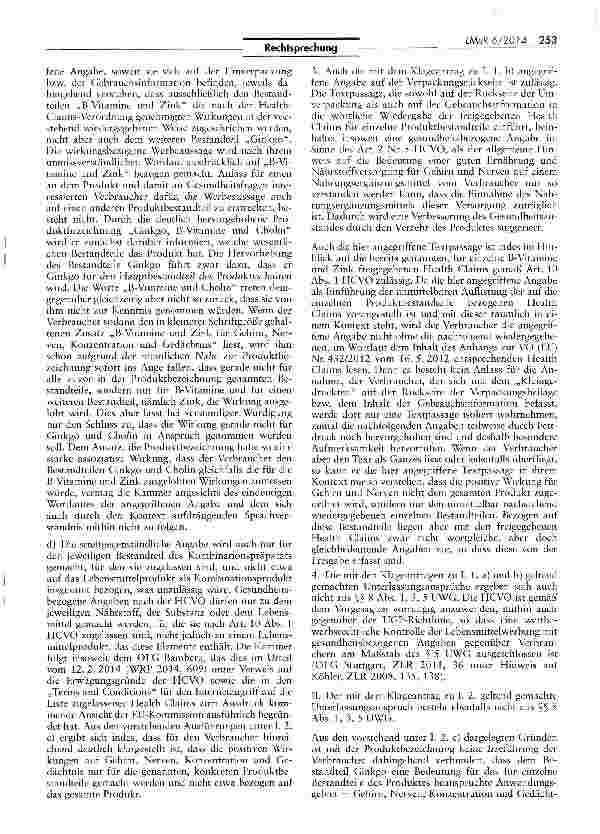 Vorschauseite 4: Zulässigkeit der Werbung nach der Health-Claims-Verordnung HCVO Art. 10 Abs. 1 i. V. m. dem Anhang zur Verordnung (EU) Nr. 432/2012