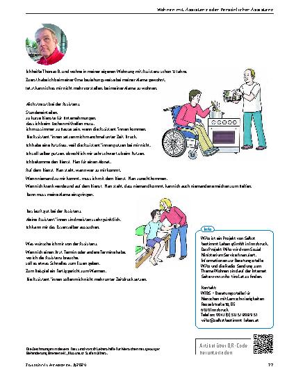 Vorschauseite 2: Wohnen mit Assistenz oder Persönlicher Assistenz