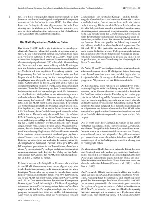 Vorschauseite 3: Die ersten fünf Jahre einer radikalen Reform der forensischen Psychiatrie in Italien