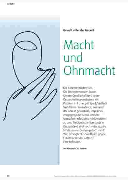 Vorschauseite 1: Gewalt unter der Geburt: Macht und Ohnmacht