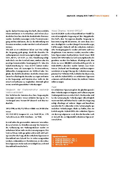 Vorschauseite 3: Aufbereitung von Medizinprodukten im ambulanten Operieren – was ist anders? Im Dschungel gesetzlicher Vorgaben.