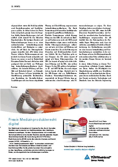 Vorschauseite 2: Jubiläum und Austausch über neueste Entwicklungen
