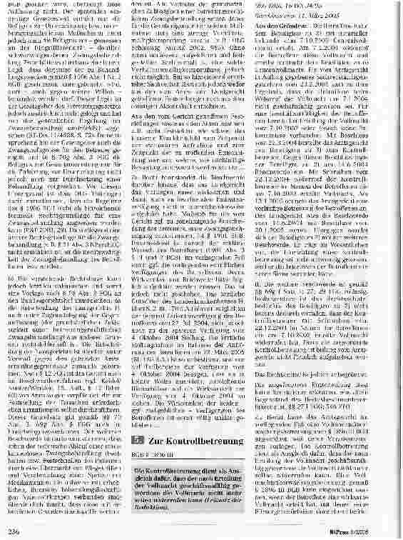 Vorschauseite 2: Zur zwangsweisen Behandlung mit Medikamenten