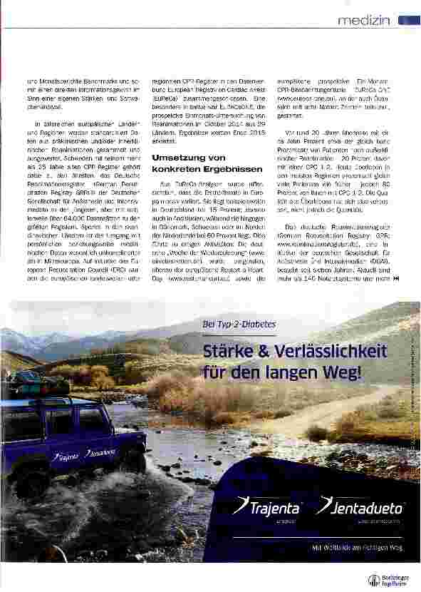Vorschauseite 2: Qualität des Überlebens verbessert