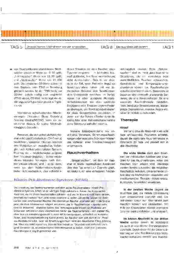 Vorschauseite 4: Stationäre Rauchertherapie