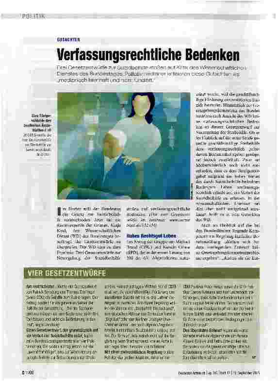 Vorschauseite 1: Verfassungsrechtliche Bedenken