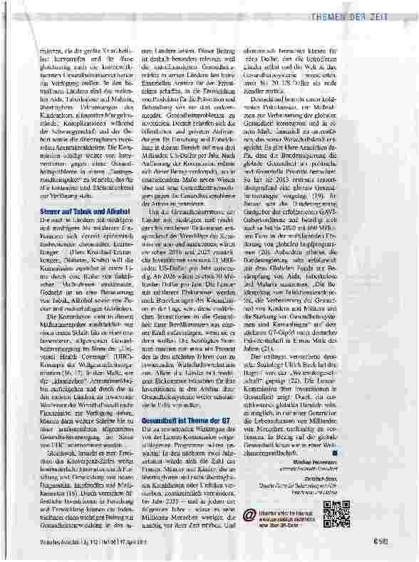 Vorschauseite 3: Wir leben in einer Weltchancen Gesellschaft