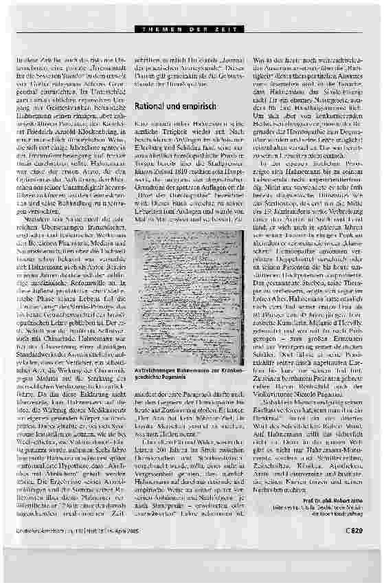 Vorschauseite 2: Samuel Hahnemann. Mehr als nur ein Denkmal