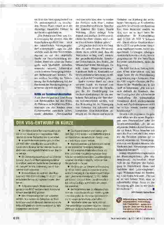 Vorschauseite 2: Streit um Aufkaufpflicht von Praxen