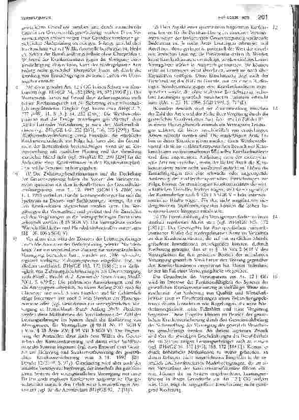 Vorschauseite 3: Verfassungsrecht. Zum Behandlungsprimat des niedergelassenen Arztes