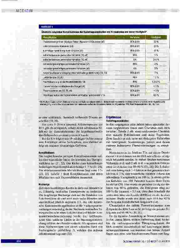 Vorschauseite 3: Thermoablation von Nierentumoren: Indikationen, Techniken und Ergebnisse