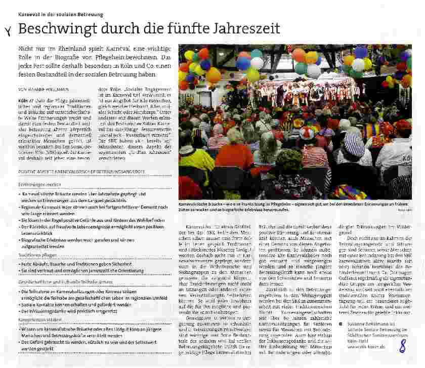 Vorschauseite 1: Beschwingt durch die fünfte Jahreszeit