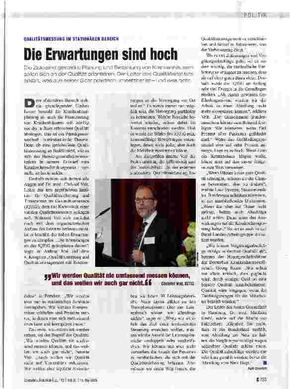 Vorschauseite 1: Die Erwartungen sind hoch
