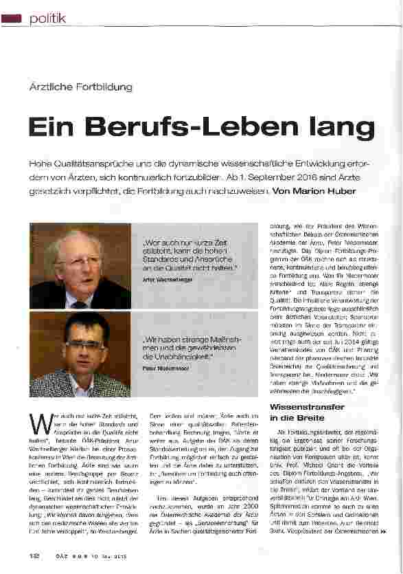 Vorschauseite 1: Ein Berufs-Leben lang