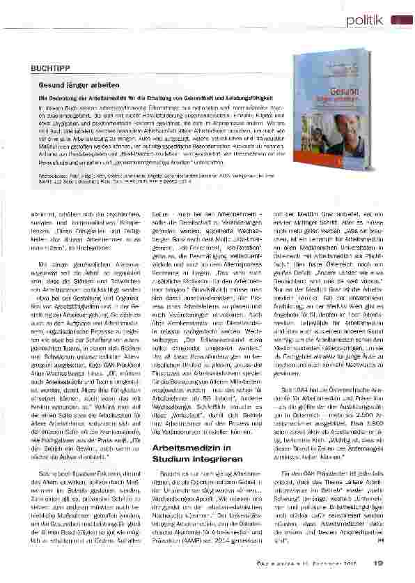 Vorschauseite 2: Gesund länger arbeiten